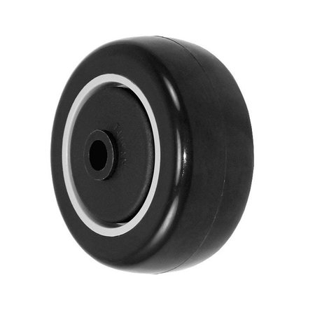 DURASTAR Wheel; 3X1.25 Polyurethane|Polyolefin (Black|Gray); 3/8" Precision Bal 314PPU34A